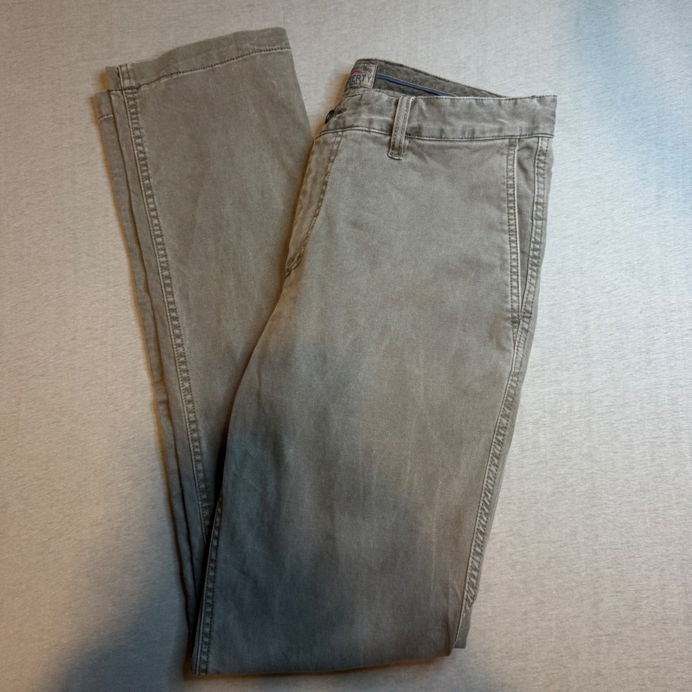 Faherty Brand Mens Stretch reserve Chino Pants Olive Straight Leg Size 31x31